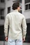 Yx 16176 Double Pocket Covered Snap Fastener Lycra Men's Jeans Shirt - 4