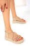 Beige Women's Sandals - Model 17850