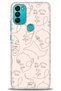 General Mobile Gm 21 Plus Case Hd Printed Case-Woman Silhouette + Full Screen Protector