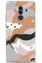Huawei Mate 10 Pro Case Hd Printed Case - Brown White - Mrc