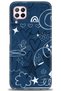 Huawei P40 Lite Case Hd Printed Case - Notes and Hearts Blue + Full Screen Protector