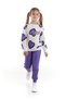 Girl's Heart Printed Trendy Tracksuit Set Cotton Seasonal Ak2504 - 6