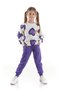 Girl's Heart Printed Trendy Tracksuit Set Cotton Seasonal Ak2504