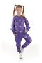 Heart Printed Cotton Girl's Tracksuit Set - Bottom and Top Set Ak2503 - 2