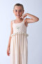 Girls' Embroidered Sleeveless Long Dress - 2