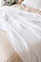 Single Pique Bedspread 4 Layers Muslin Cotton Double Sided White Color 160X240 cm - 7