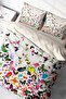 Double Duvet Set Custom Woven Cotton Satin Colorfull Butterfly - 3