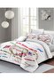 Valentine's Day Special Double Duvet Cover Set Cotton Satin White Love in Every Language