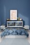 Duvet Cover Set 100% Cotton Satin Fitted Sheet Deluxe Collection Double 3d Damask - 4