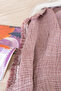 Single Pique Bedspread 4 Layers Muslin Cotton Double Sided Plum 160X240 cm - 5