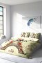 Double (with Fitted Sheet) %100 Cotton Satin Duvet Cover Set We Are Family - 2