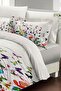 Double Duvet Set Custom Woven Cotton Satin Colorfull Butterfly - 4