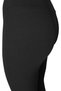 Women's High Waist Tightening Black Ribbed Tights - 6