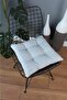 Beta Gray Fluffy Chair Cushion with Laces 40X40Cm - 4