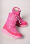 Dicnyr Kids Elastic Snow Boots001245 Fuchsia Patterned - 2