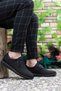 Men's Black Braided Casual Shoes0012192 - 3