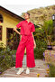 Schiffli Crop Shirt & Wide Leg Pants Co-Ords - 8