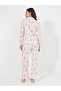 Floral Print Button Placket Shirt & Pyjama Set - 4