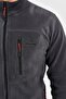 Men's Anthracite Plus Size Fleece Jacket - 3