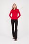 O-Neck Long Sleeve Viscose Stretch Fabric Suitable for Hijab Black White Blue Red Pink Skin Color Badi Body - 2
