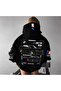 Küt Küt Bmw M3 Printed Black Hooded Sweatshirt