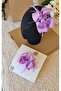 Lilac feathered bow Mother and baby Pregnancy and Postpartum Crown - 3