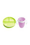 . 360-Zoll-Exercise-Fest-Vakuum-Lunch-Teller und Miracle-Cup - 6 MONATE+ GRÜN- UND LILA 2-Pack
