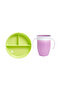 . 360-Zoll-Exercise-Fest-Vakuum-Lunch-Teller und Miracle-Cup - 6 MONATE+ GRÜN- UND LILA 2-Pack - 2