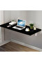 Black Wall-Mounted Foldable Table & Desk 80×40 – Space-Saving, Versatile Home & Office Workspace - 4