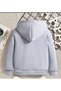 Girl's Hooded Pink-Grey Kitten Printed 2-Pack Sweatshirt - 3