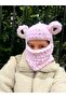 Animal Figured Hat Puffy Beanie Snow Mask Ski&snowboard Balaclava Knitted Beanie Knitted Hat - 2