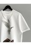 Pigeon Printed Oversize Crew Neck Cotton T-shirt - 2