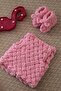 Puffy Hand Knitted Vest Booties Set - 2