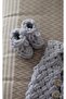 Puffy Hand Knitted Baby Vest Booties Set - 3