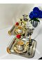 6-piece Gold FeaTher DeTailed Square Tea and Coffee Tray