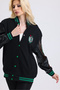 Unisex Oversize 3 Thread College Jacket - Thick