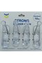 4 Transparent Adhesive Hangers