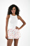 Hello Shorts Skirt Layered Ruffled Flounce Mini Trend Skirt with Shorts