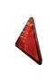 2 Pieces Red Black Ground Cat Eye Triangle Reflector 16X16X16 cm Caravan / Pickup Truck / Trailer 2011K - 2