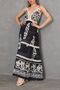 Women's Floral Patterned Thin Strap Knitted Detailed Summer Dress - 8