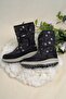 Dulcie Velcro Thermal Unisex Children's Snow Boots with Fur Inside - 2