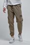 Baltassare Slim Fit Men's Tracksuit Bottom with Zipper Detail and Parachute Cargo Pocket - 2