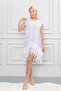 Pamulu Peshtemal Beach Dress, Hand Embroidered Special Design, Thin Fabric - Light Lilac - 3