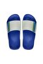 Slide Brasil Men's White Blue Slippers - 2