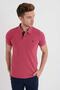 Men's Rose Polo Collar Lycra T-shirt