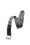 Gothic Punk Metallica Style Studded Belt with Cowboy Buckle Pyramid Studs - 2