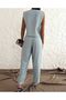 Cross Detailed Vest, Pants, Top and Bottom Women's Set - 4