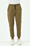 Men's Cuffed Leg Sweatpants with Side Pockets 851 Khaki - 8