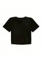 Women's Black Y2K Scener Printed Bayb Tee Crop - 2