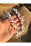White Bridal Crown Double Maternity Crown Henna Engagement Wedding Crown Crown Hair Band - 2
